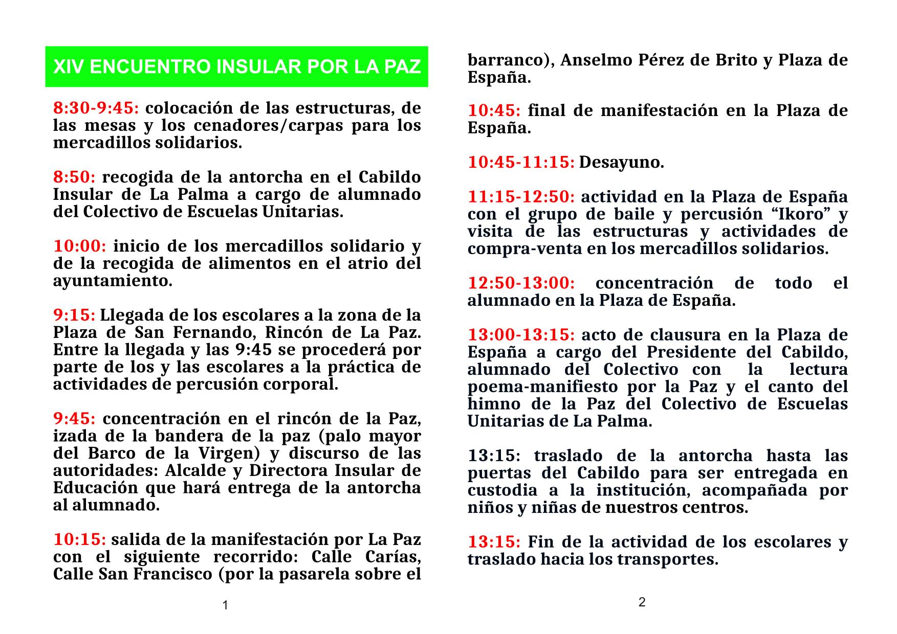 PROGRAMA PAZ ESCUELAS UNITARIAS 2025 2